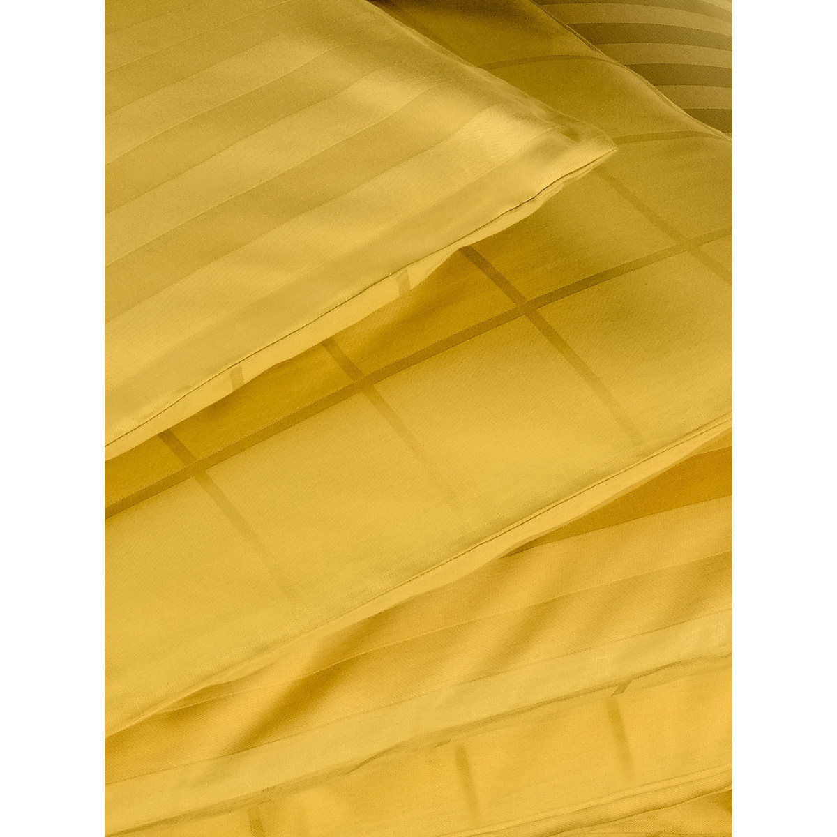 De Witte Lietaer Duvet cover Cotton Satin Zygo - Single - 140 x 220 cm - Yellow