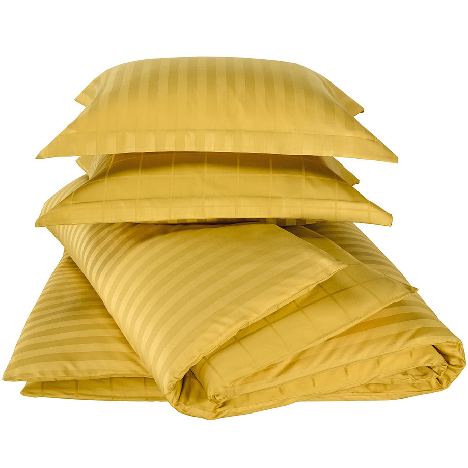 De Witte Lietaer Duvet cover Cotton Satin Zygo - Lits Jumeaux - 240 x 220 cm - Yellow