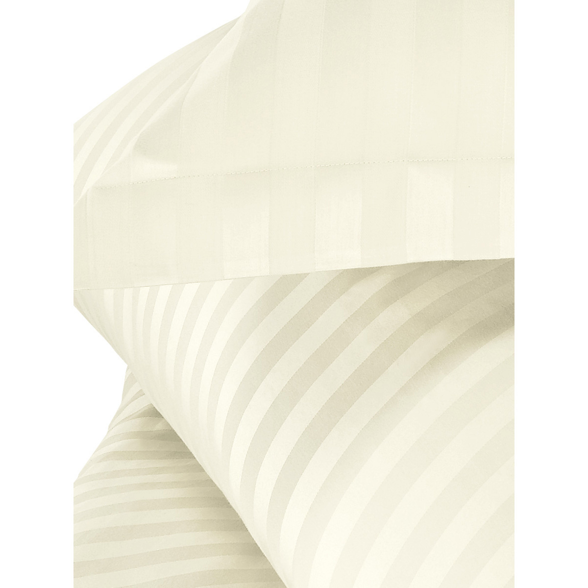 De Witte Lietaer Dekbedovertrek Katoen Satijn Zygo - Eenpersoons - 140 x 220 cm - Ivoor