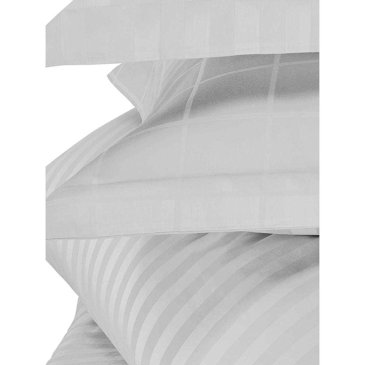 De Witte Lietaer Dekbedovertrek Katoen Satijn Zygo - Tweepersoons - 200 x 220 cm - Wit