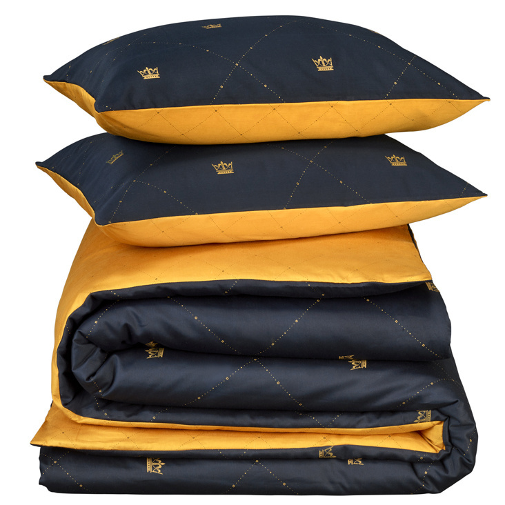 De Witte Lietaer Duvet cover Rex 100% cotton satin mood indigo 200x220 + 60x70 (2pcs)