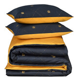 De Witte Lietaer Duvet cover Rex 100% cotton satin mood indigo 260x240 + 60x70 (2pcs)