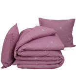 De Witte Lietaer Dekbedovertrek Piper 100% katoen Flanel Lilac 240x220 + 60x70 (2st)