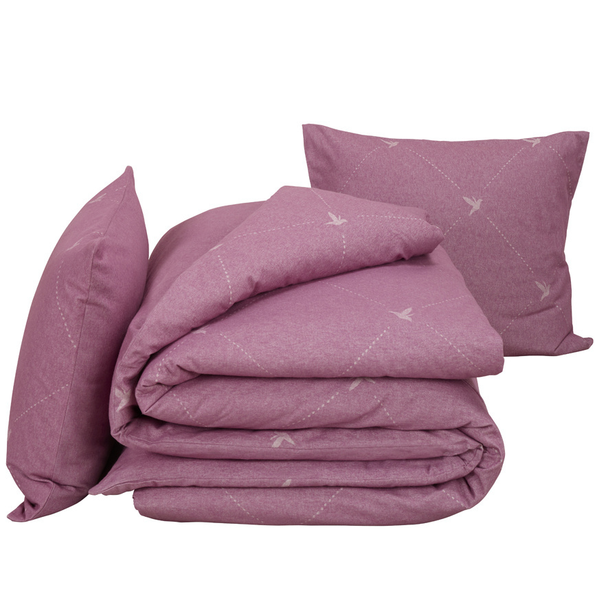 De Witte Lietaer Dekbedovertrek Piper 100% katoen Flanel Lilac 240x220 + 60x70 (2st)