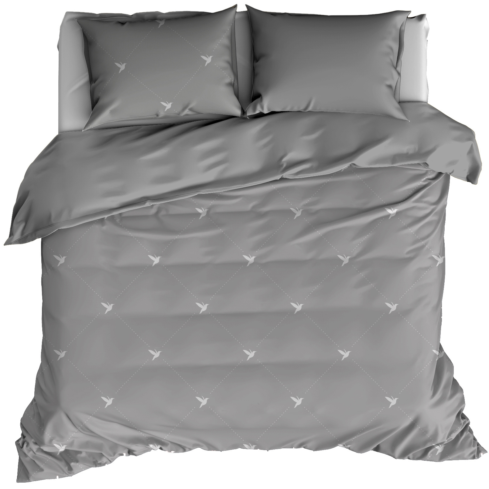 De Witte Lietaer Duvet cover Piper 100% cotton Flannel Natural gray 260x240 + 60x70 (2pcs)