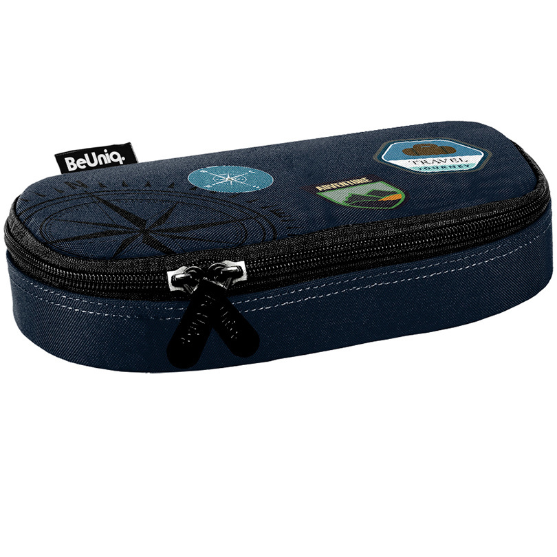 BeUniq Etui Travel - 23 x 10 x 5 cm - Blauw