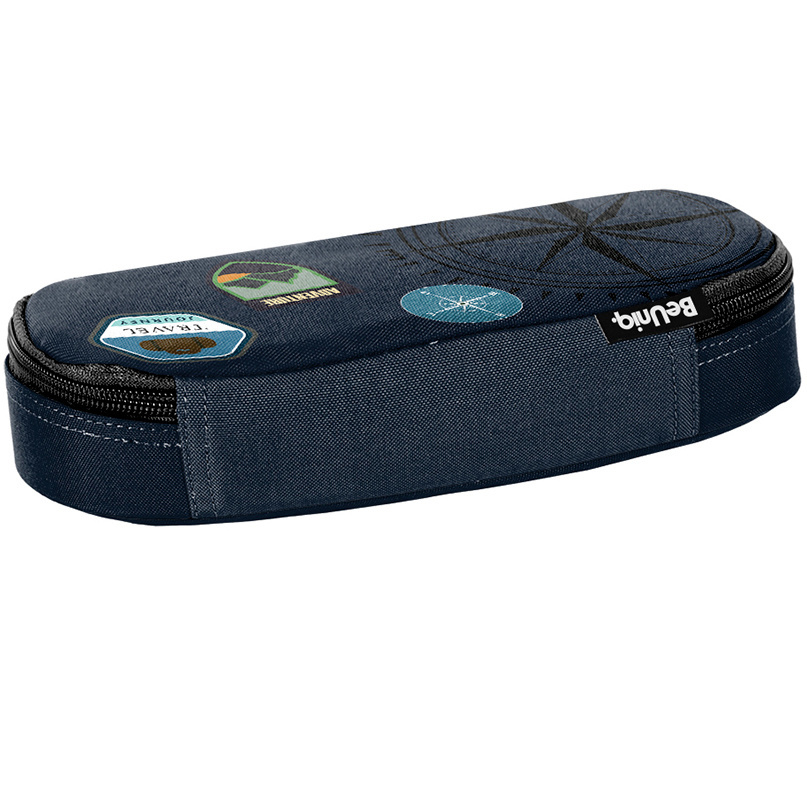 BeUniq Etui Travel - 23 x 10 x 5 cm - Blauw