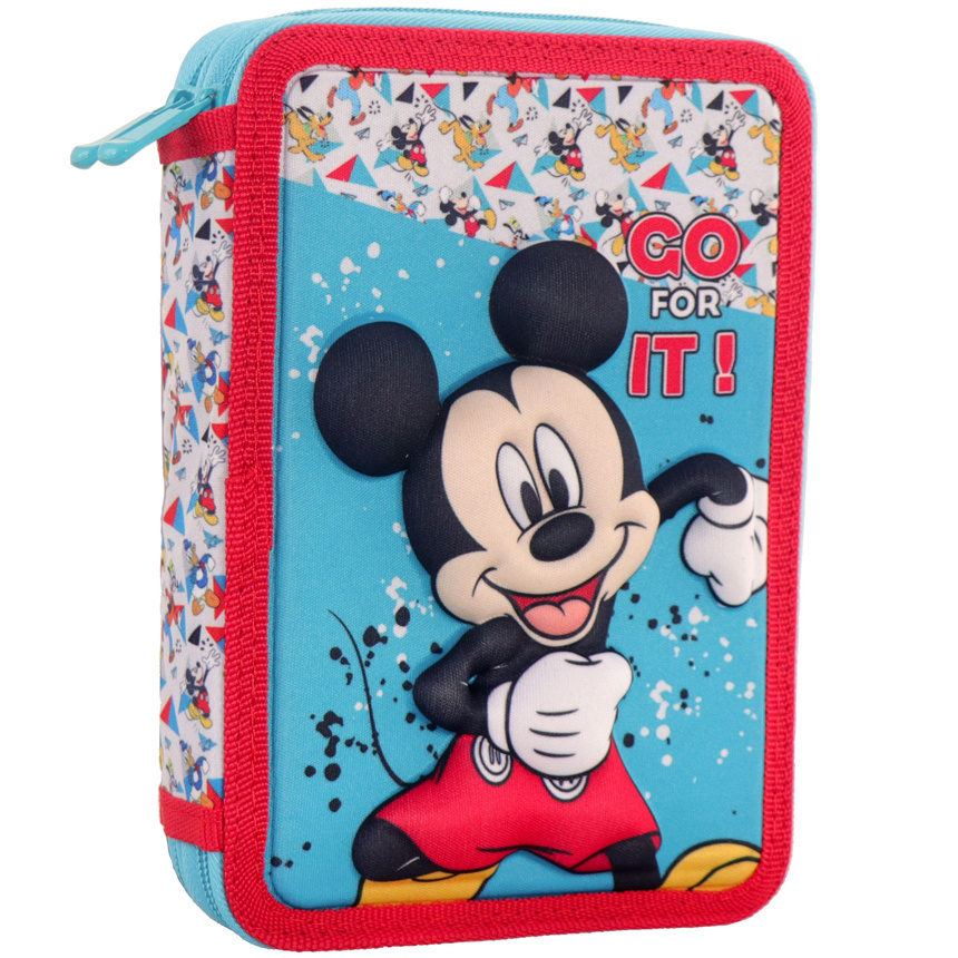 Disney Mickey Mouse Go for it! gevuld etui - 3D - 21 x 15 x 5 cm  - Multi