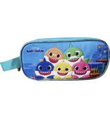 Baby Shark Pencil Case Family - 23 x 11 x 7 cm - Blue