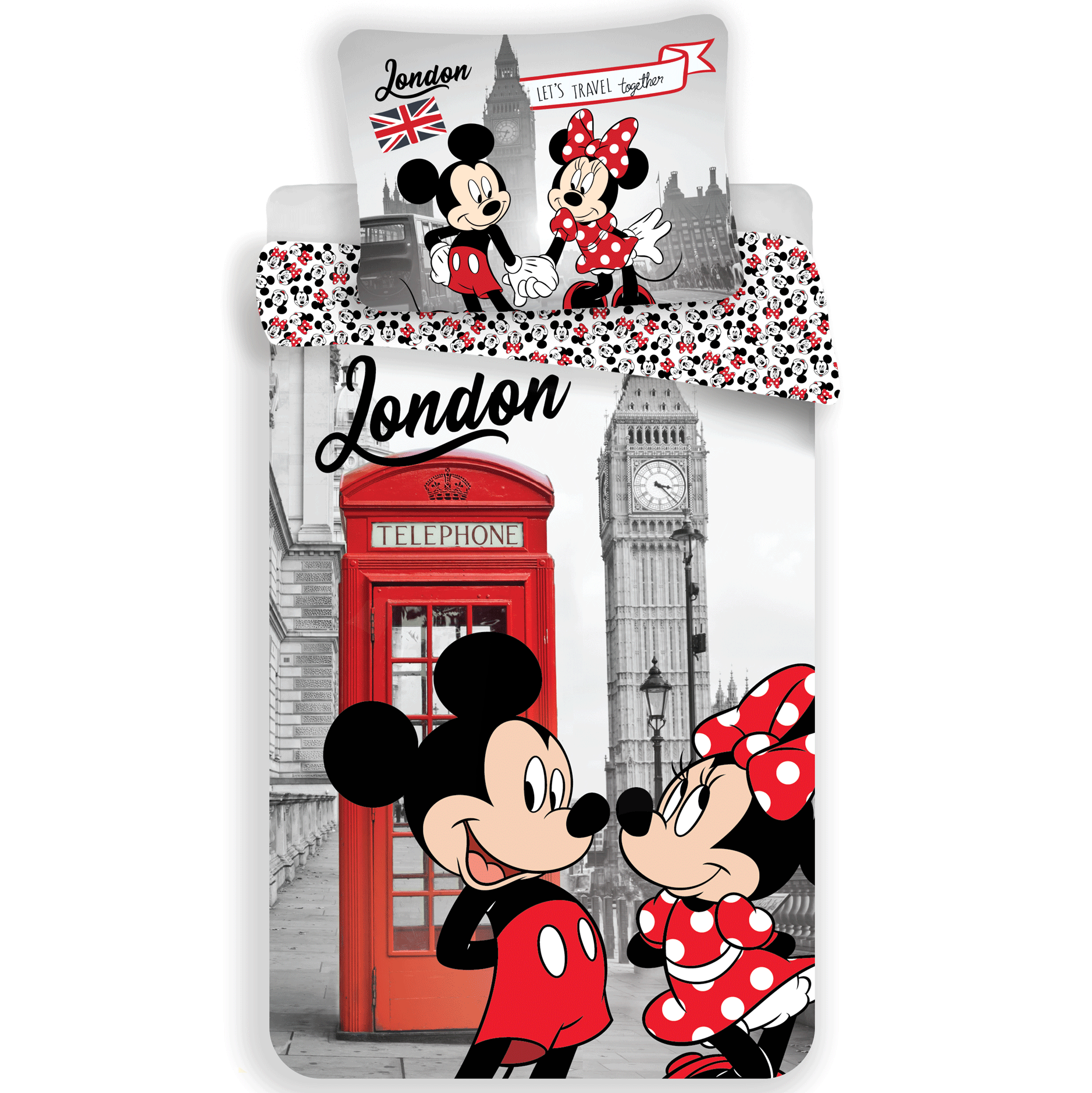 Disney Minnie Mouse Duvet cover London - Single - 140 x 200 cm - Multi