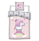 Peppa Pig Duvet cover Unicorn - Single - 140 x 200 cm - Cotton