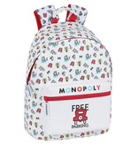 Monopoly Backpack Free Parking - 41 x 31 x 16 cm - White