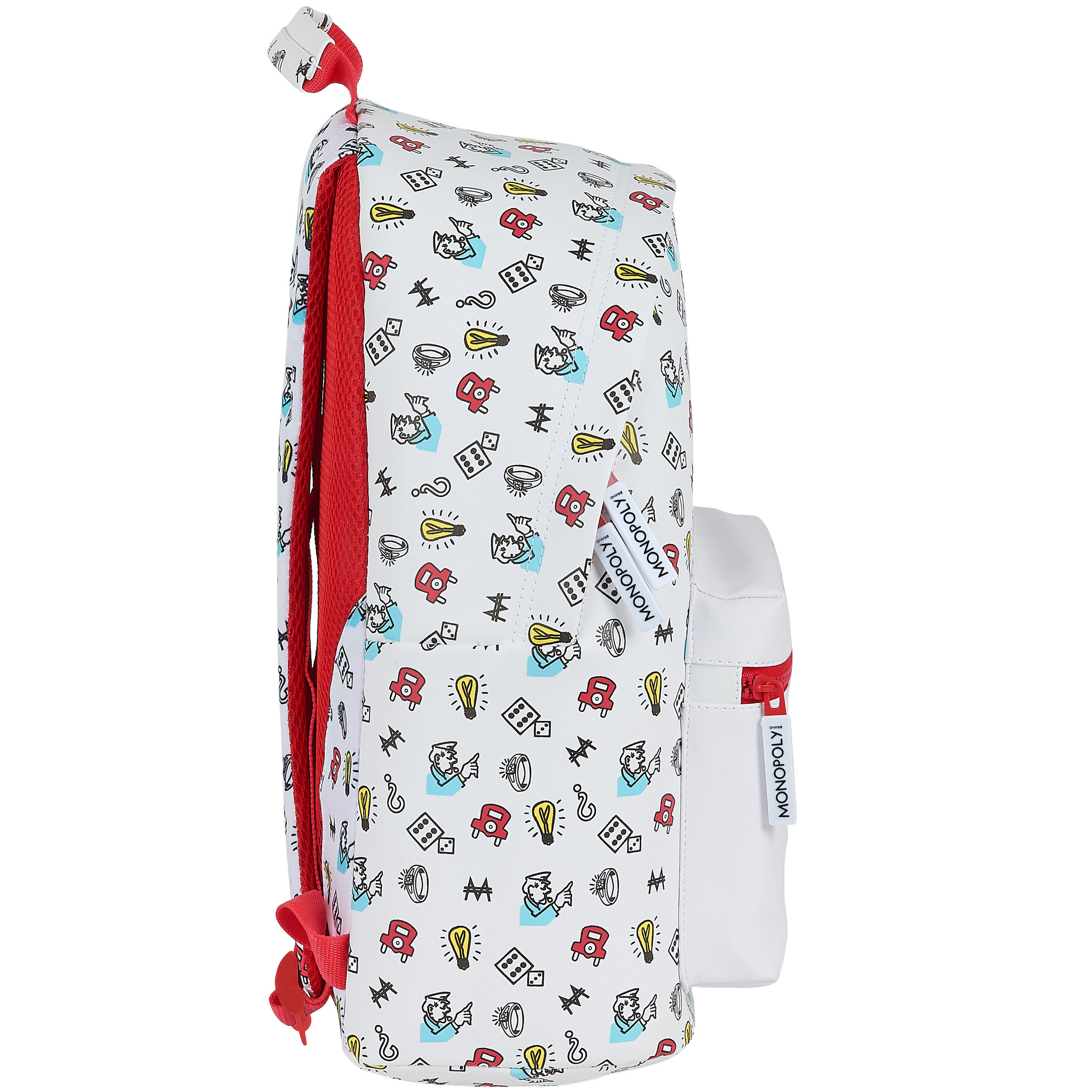 Monopoly Backpack Free Parking - 41 x 31 x 16 cm - White