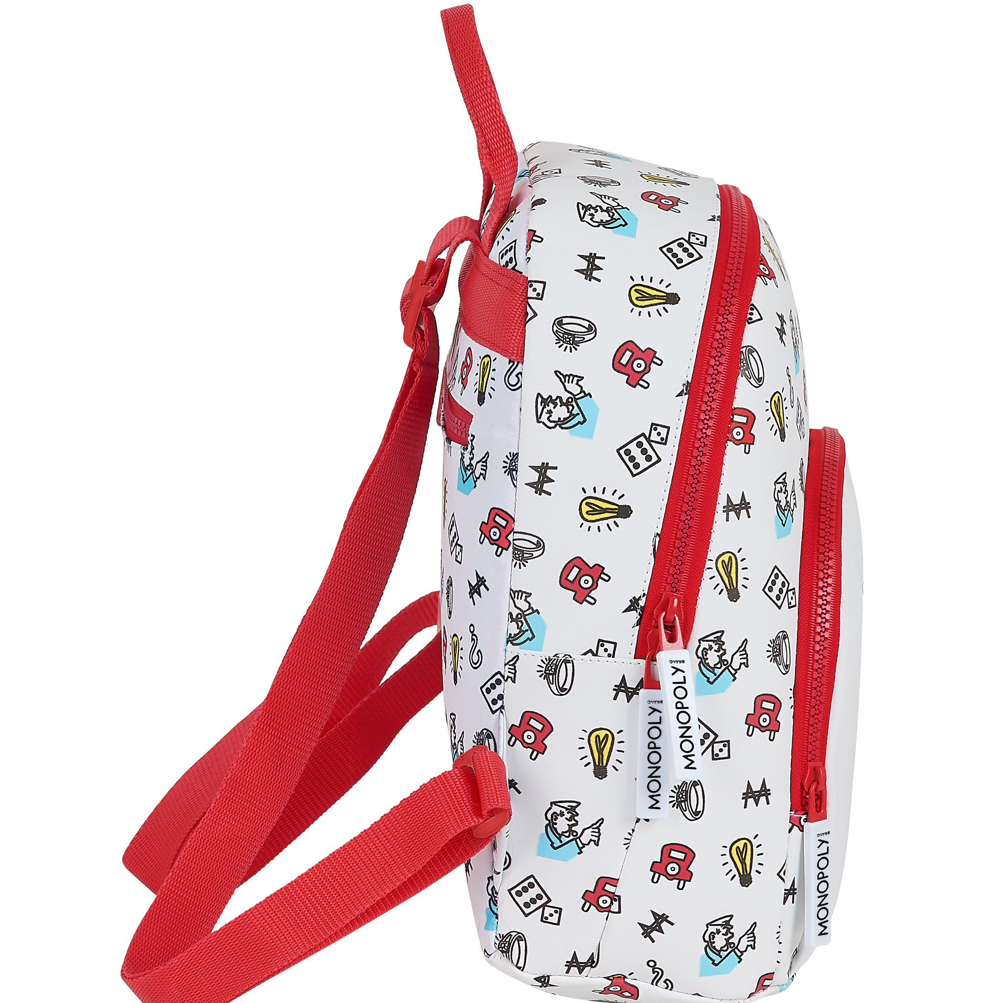 Monopoly Backpack Go - 30 x 25 x 13 cm - White