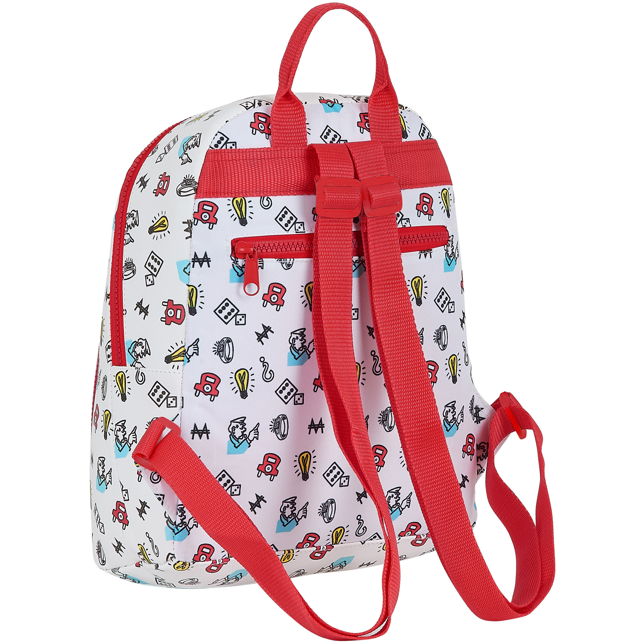 Monopoly Backpack Go - 30 x 25 x 13 cm - White