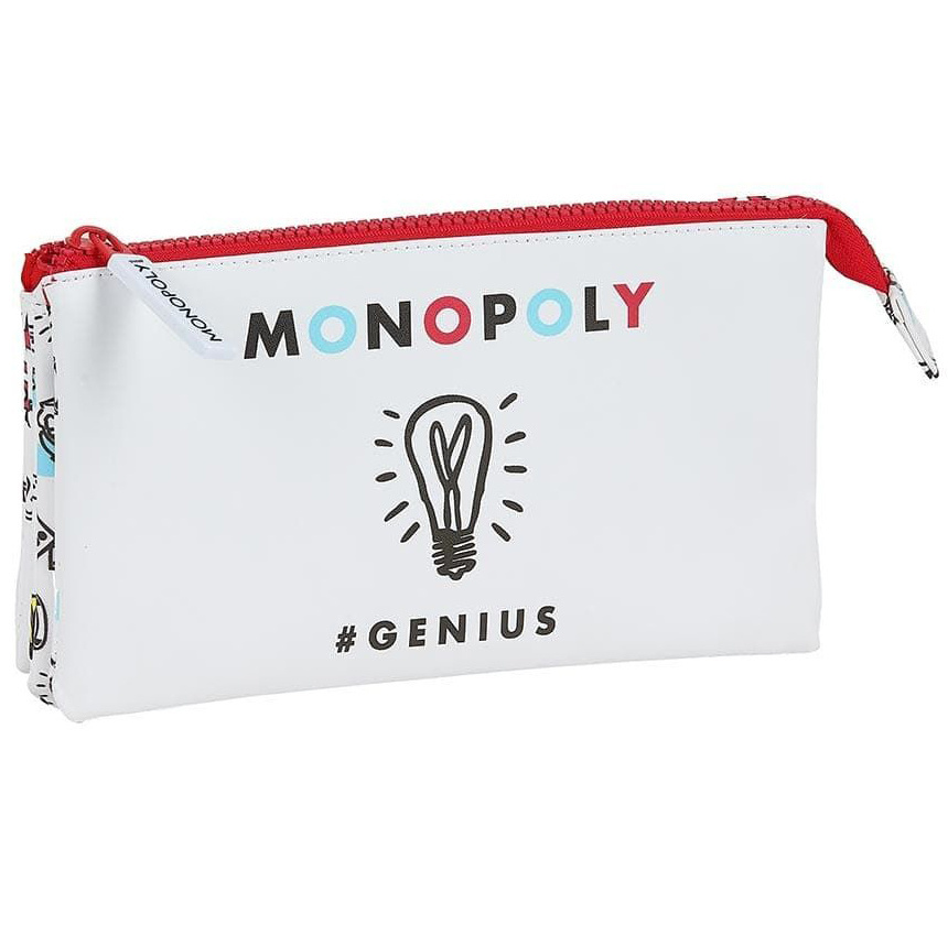Monopoly Etui Genius - 22 x 12 x 3 cm - Wit