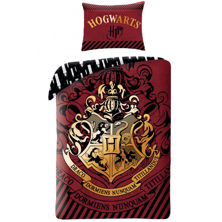Harry Potter Dekbedovertrek Wizardry - Eenpersoons - 140  x 200 cm - Katoen