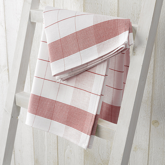 De Witte Lietaer Tea towel Glass towel - 2 pieces - 68 x 68 cm - Cotton Linen