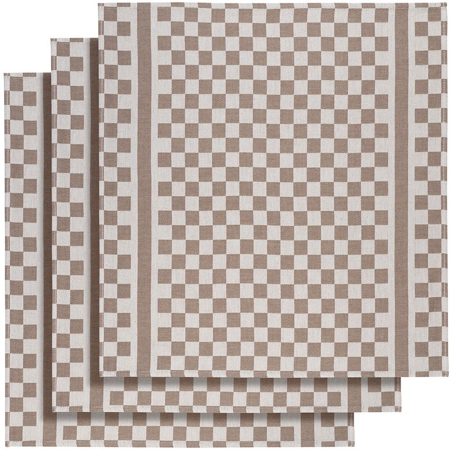 De Witte Lietaer Theedoek Groom-A - 3 stuks - 65 x 70 cm - Katoen