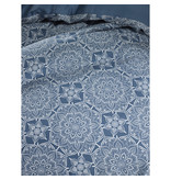 De Witte Lietaer Dekbedovertrek Katoen Satijn Henna - Eenpersoons - 140 x 200/220 cm - Blauw