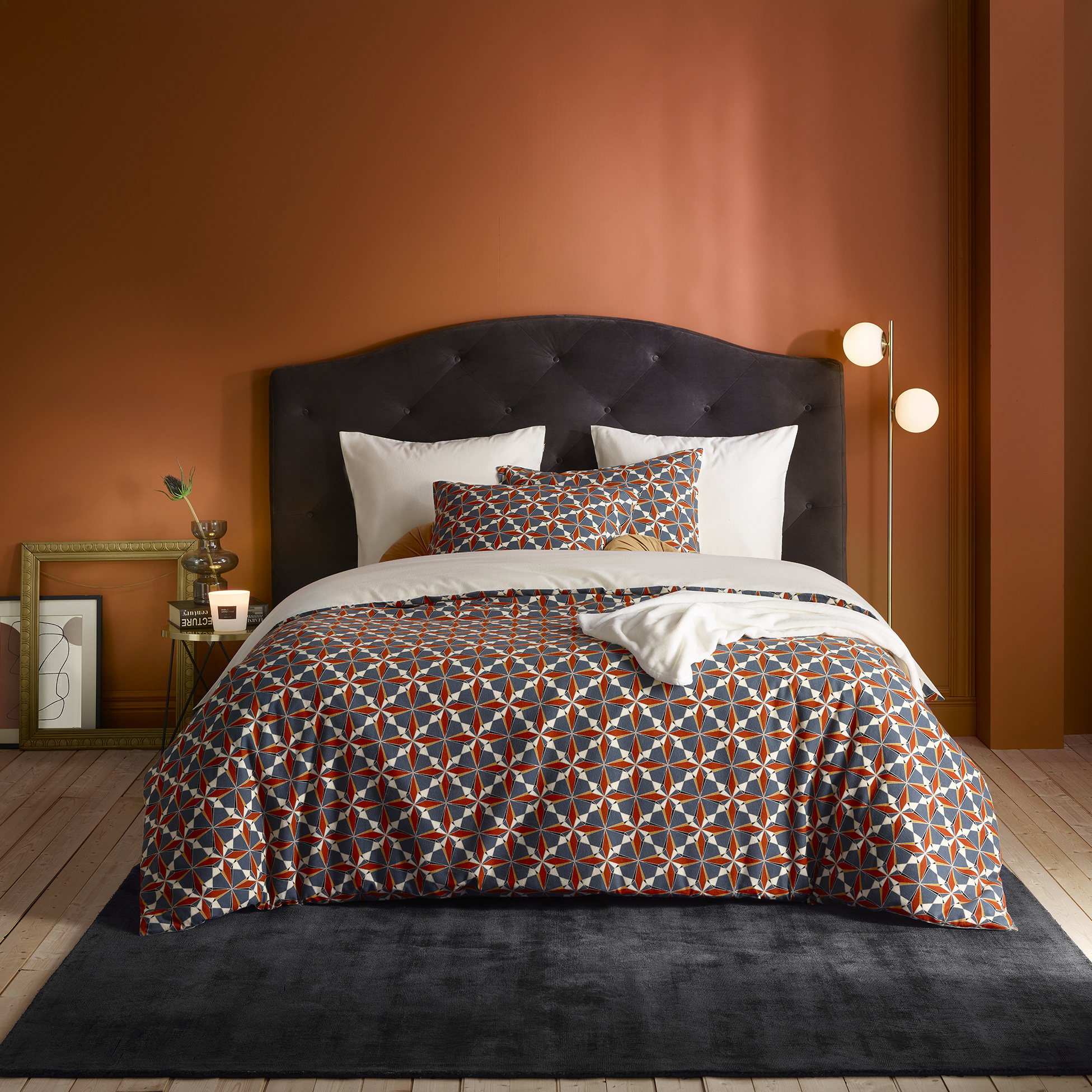 De Witte Lietaer Dekbedovertrek Katoen Flanel Judith - Eenpersoons - 140 x 200/220 cm - Flanel