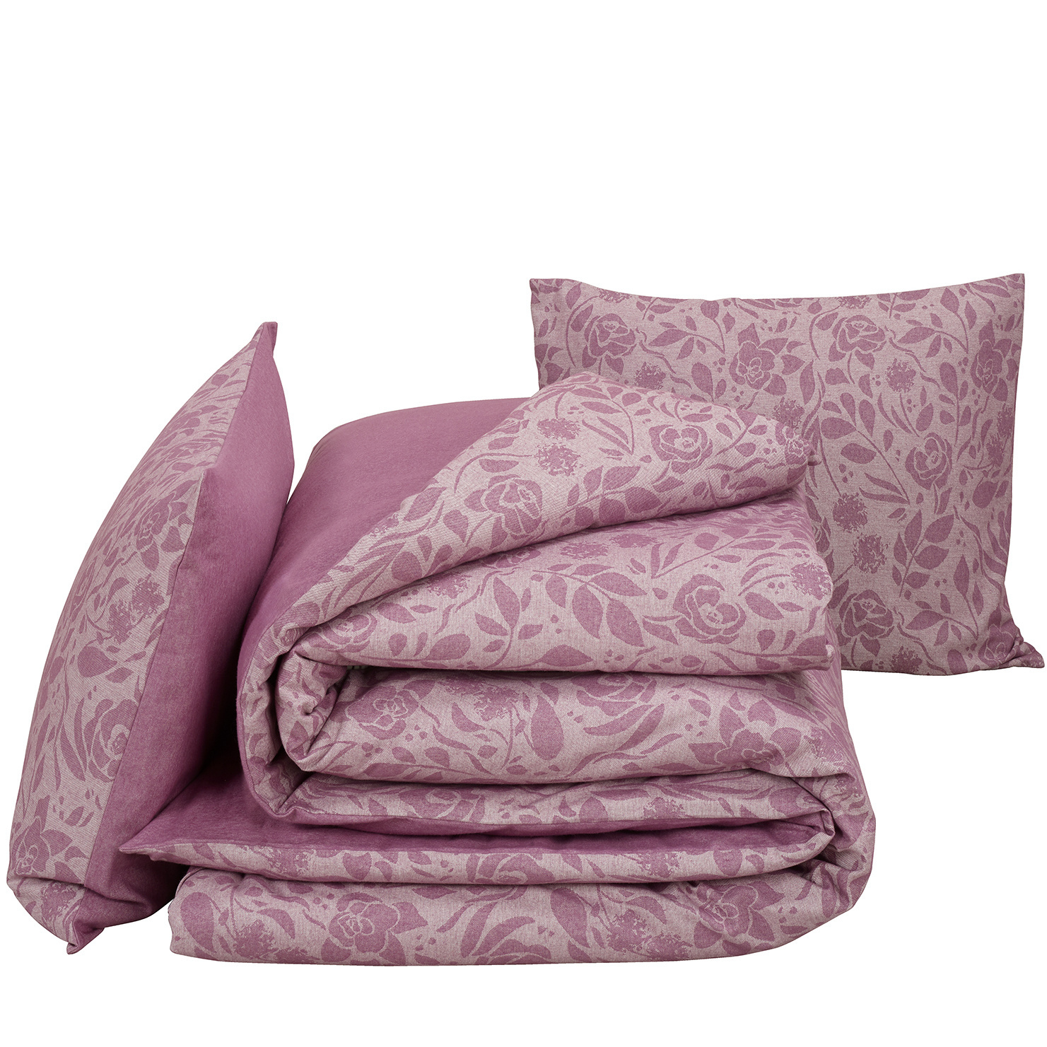 De Witte Lietaer Dekbedovertrek Lea Lilac - Hotelmaat - 260 x 240 cm - Flanel