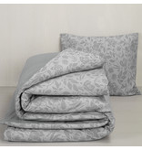 De Witte Lietaer Dekbedovertrek Lea Natural Grey - Eenpersoons -  140 x 200/220 cm - Flanel