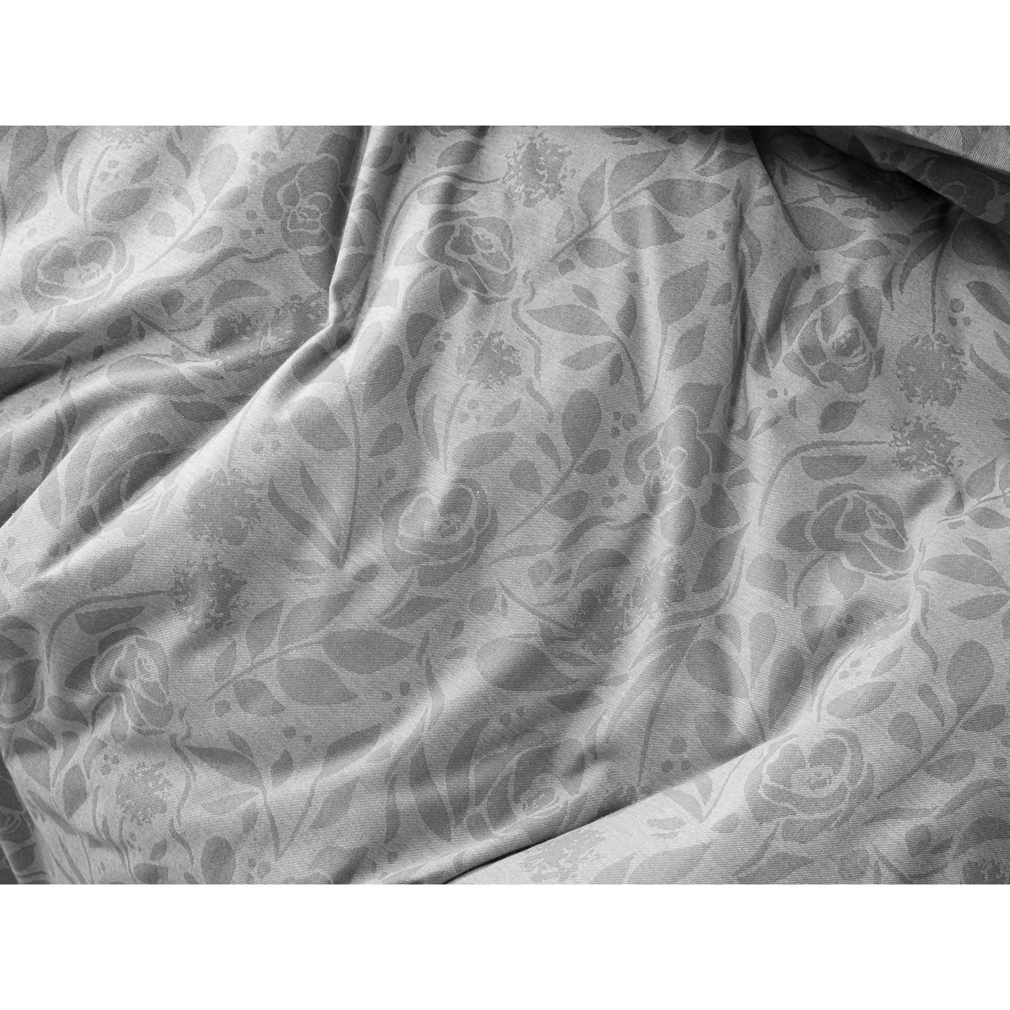 De Witte Lietaer Dekbedovertrek Lea Grey - Lits Jumeaux -  240 x 220 cm - Flanel