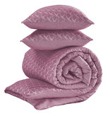 De Witte Lietaer Duvet cover BIRDS - Lits Jumeax - 240 x 220 cm - Lilac - Flannel