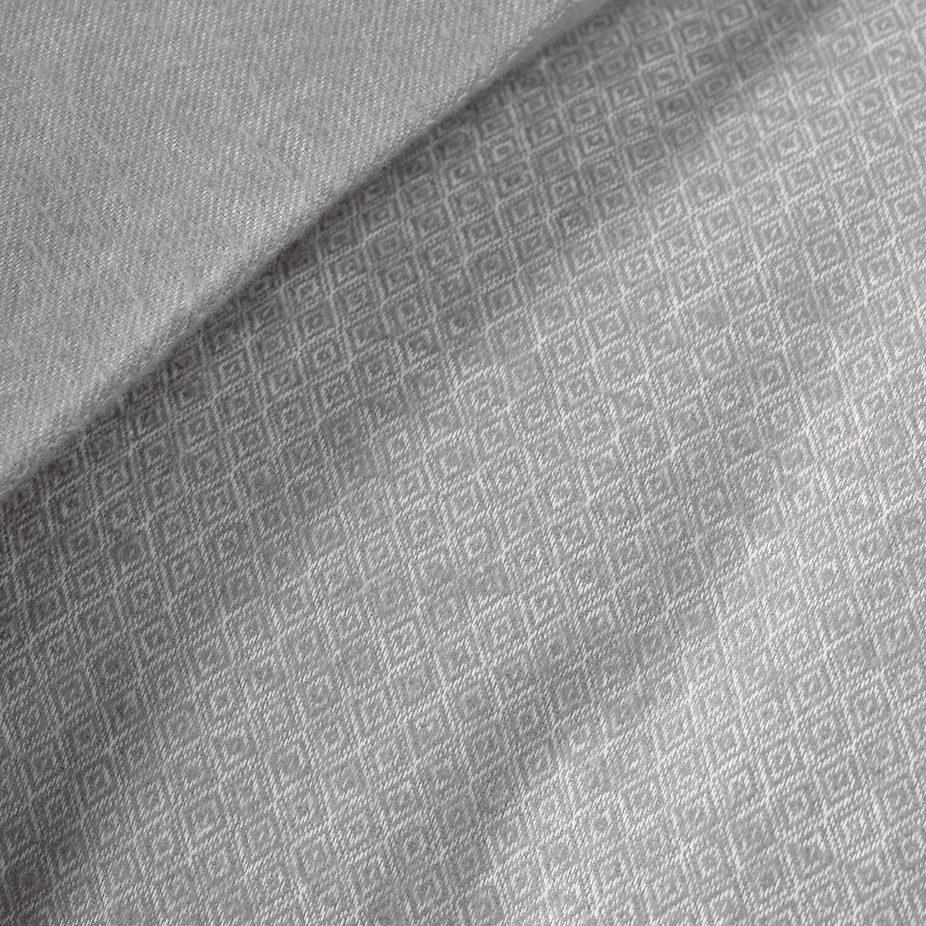 De Witte Lietaer Duvet cover Cotton Flannel Tarbot - Hotel size - 260 x 240 cm - Gray