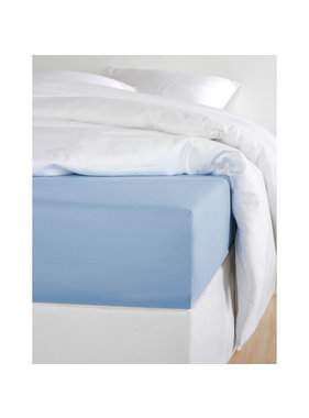 De Witte Lietaer Fitted Sheet Cotton Satin Olivia Serenity - 160 x 200 cm