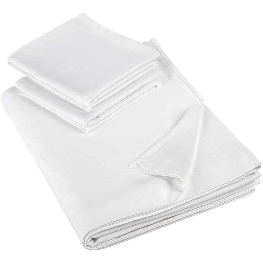De Witte Lietaer Bed sheet set Olivia - Double - 280 x 280 cm - White - Satin cotton
