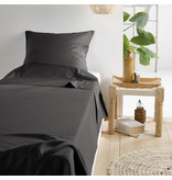 De Witte Lietaer Single sheet set OLIVIA (Smart Collection) 180x280+60x70 Ebony 100% cotton, satin