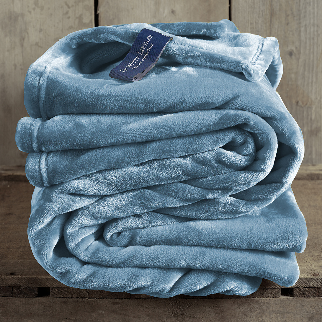 De Witte Lietaer Fleece plaid Cozy - 150 x 200 cm - 100% polyester