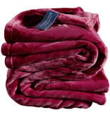 De Witte Lietaer Fleece plaid Cosy - 150 x 200 cm - Beet red