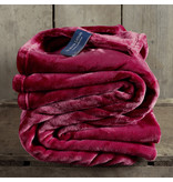 De Witte Lietaer Fleece plaid Cosy - 150 x 200 cm - Beet red