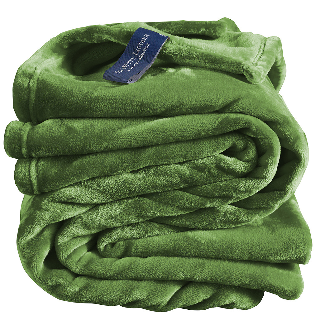 De Witte Lietaer Fleece blanket Cozy - 150 x 200 cm - Cactus