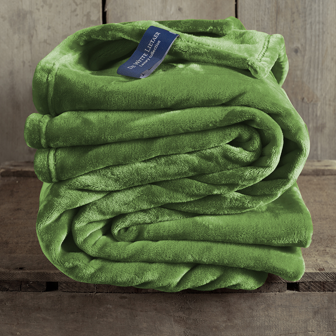 De Witte Lietaer Fleece 'deken Cosy - 150 x 200 cm - Cactus