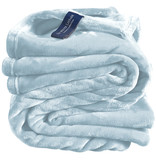 De Witte Lietaer Fleece plaid Cosy - 150 x 200 cm - Ice blue