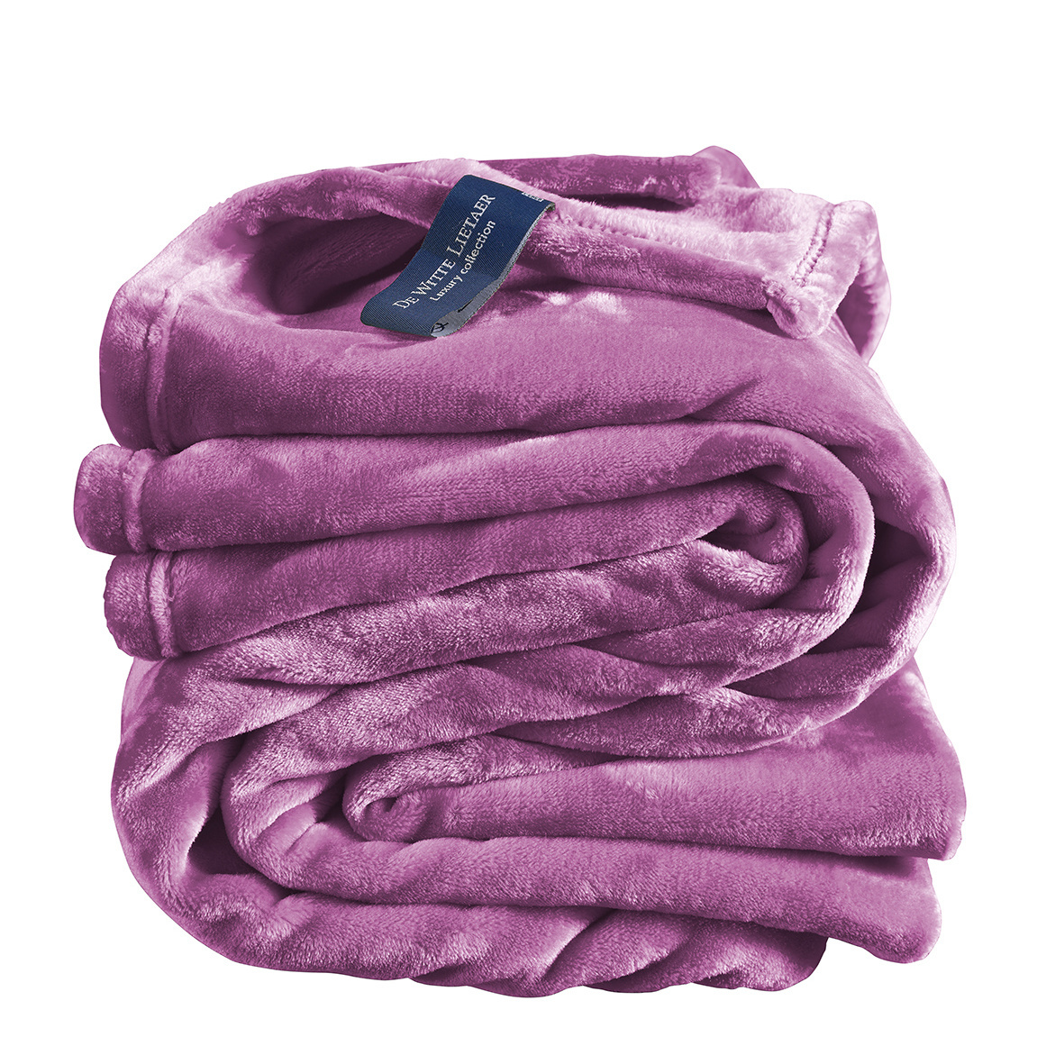 De Witte Lietaer Fleece plaid Cozy - 150x200 - smoky grape