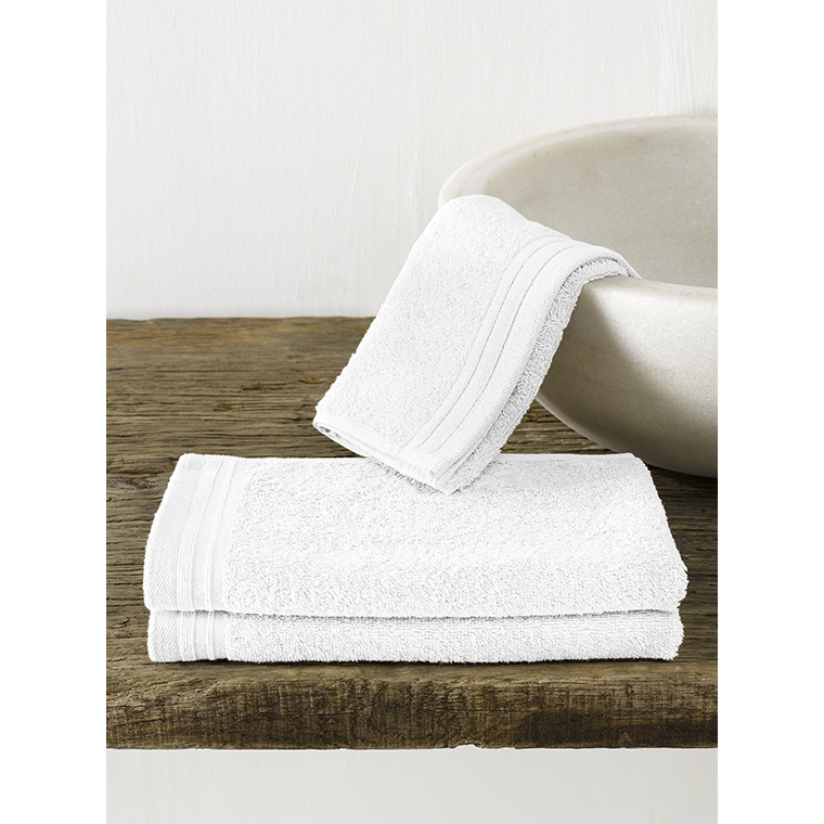 De Witte Lietaer Guest towels Imagine White 30 x 50 cm - 3 pieces - Cotton