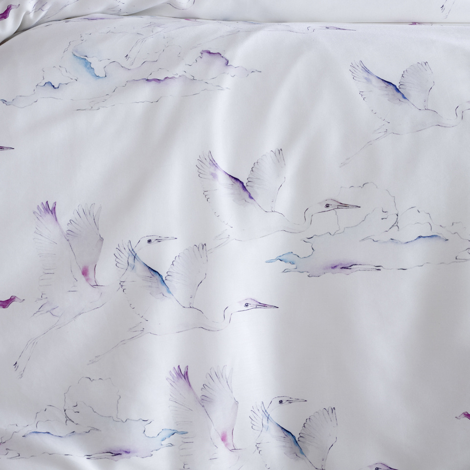 De Witte Lietaer Dekbedovertrek Katoen Satijn Ave - Tweepersoons - 200 x 200/220 cm - Wit