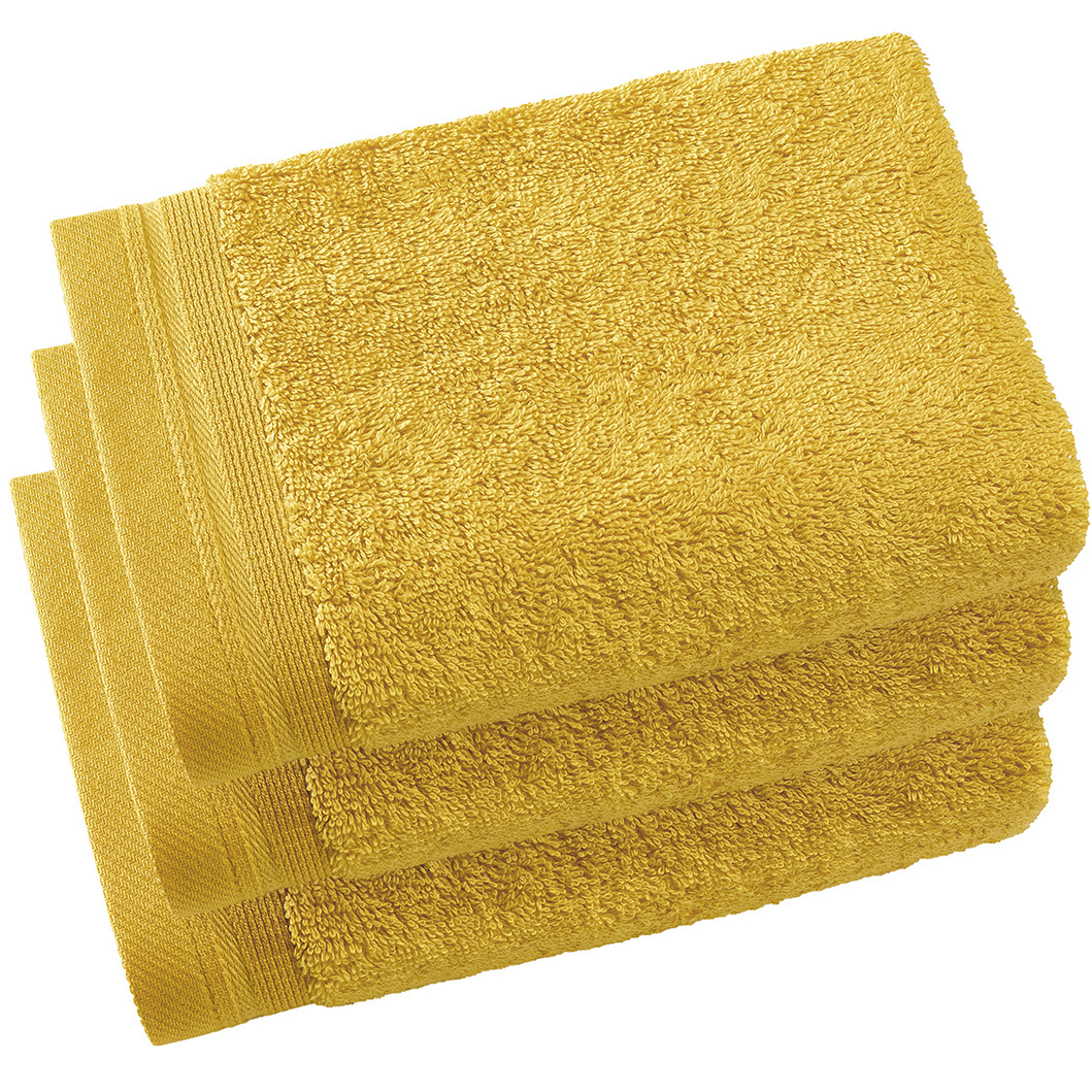 De Witte Lietaer Guest towels Contessa Ocher 40 x 60 cm - 3 pieces - Cotton