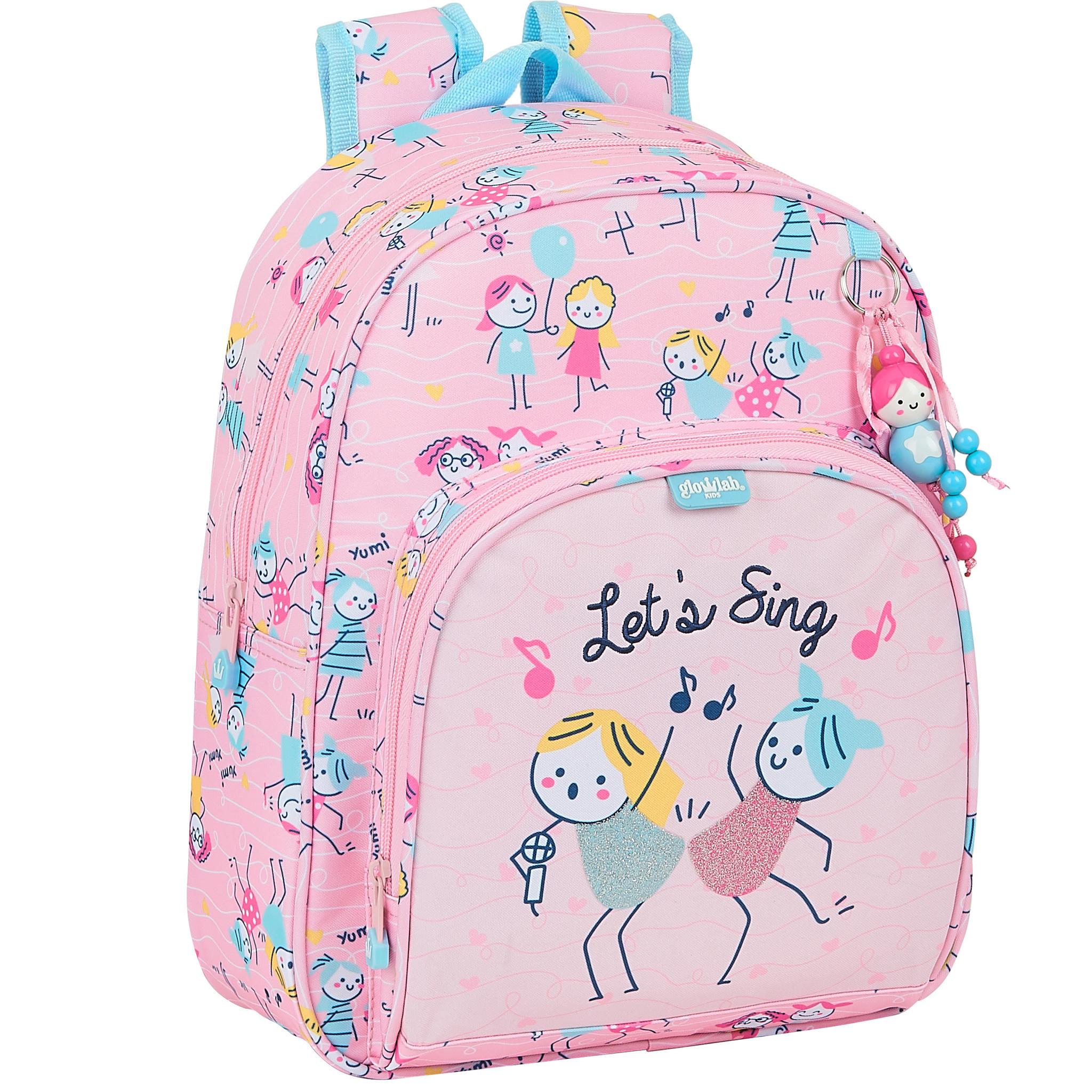 GLOWLAB Backpack Best Friends - 34 x 28 x 10 cm - Polyester