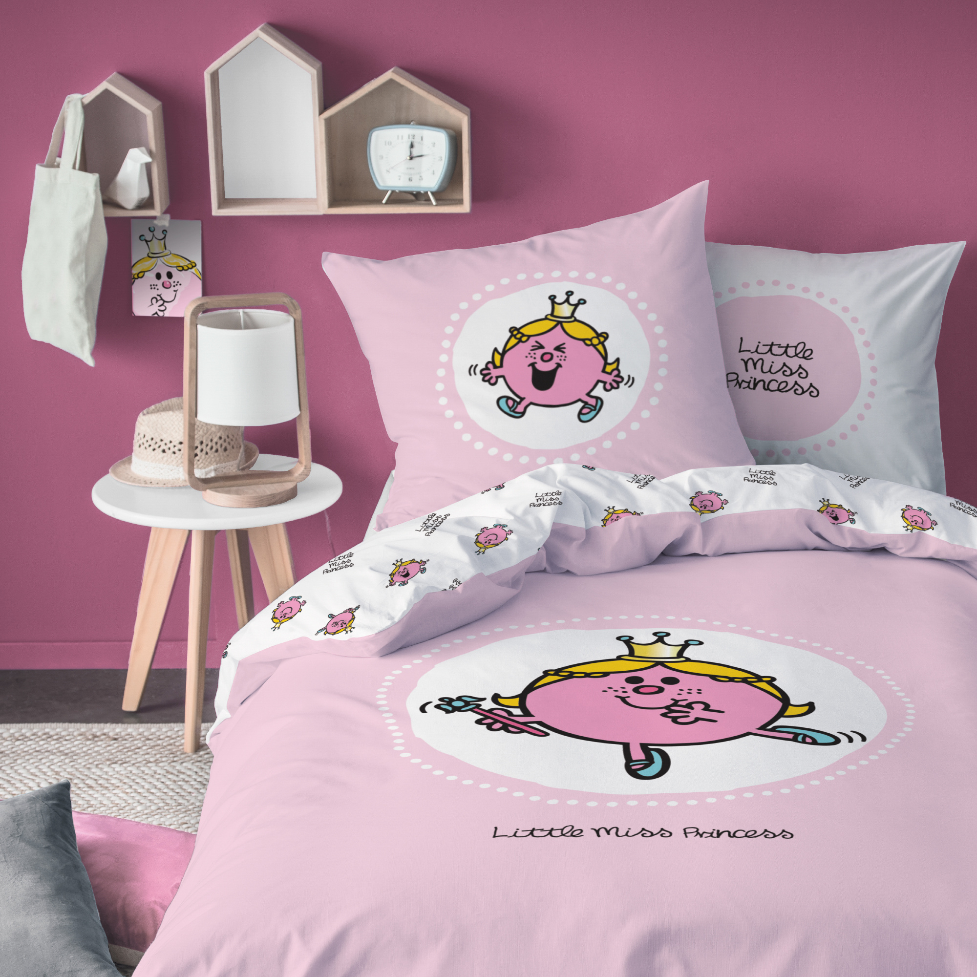 Meneertje Mevrouwtje Duvet cover Miss Princess - Single - 140 x 200 cm - Cotton