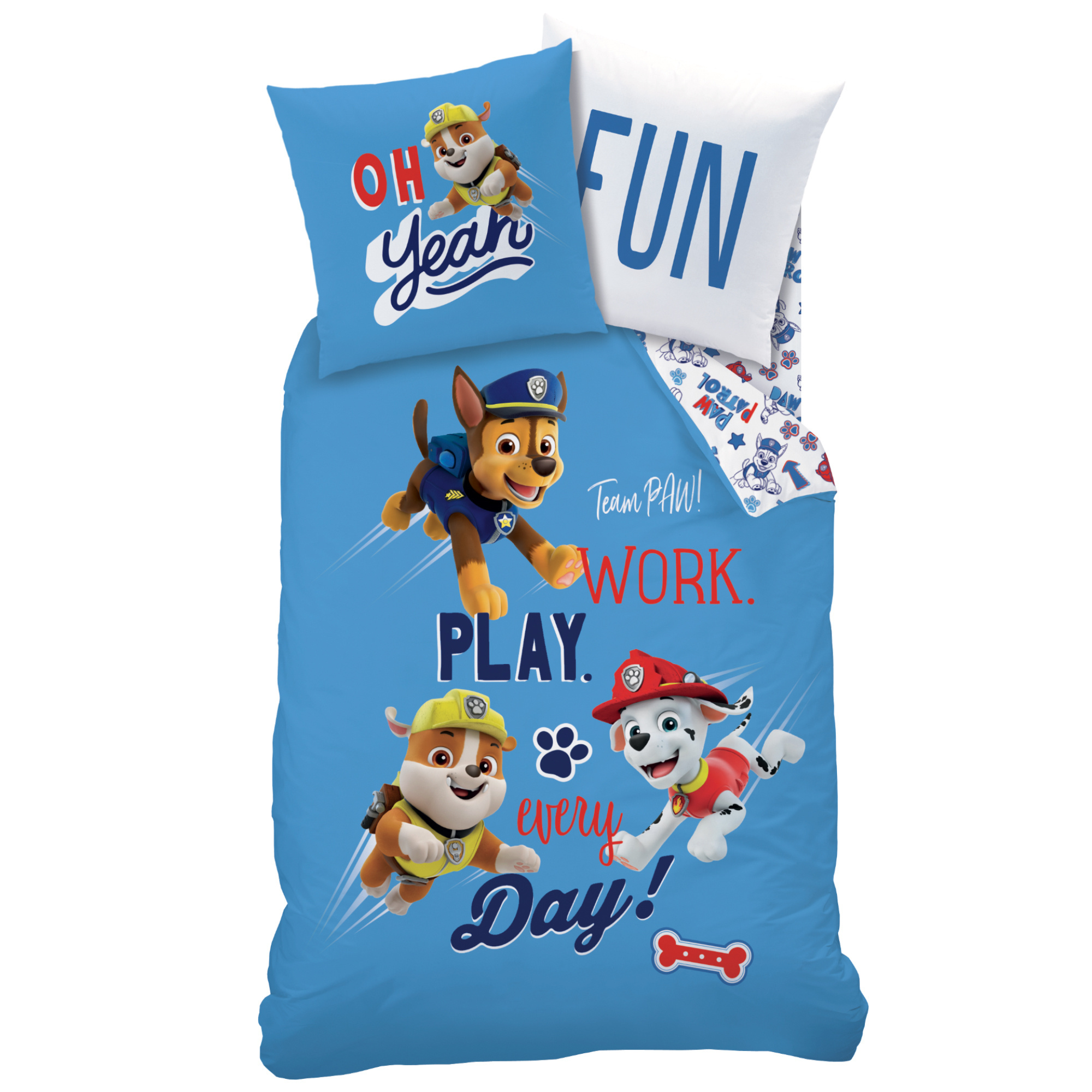 Paw Patrol Dekbedovertrek Team PAW - Eenpersoons - 140  x 200 cm - Katoen