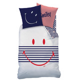 Smiley Duvet cover Marine - Single - 140 x 200 cm - Cotton