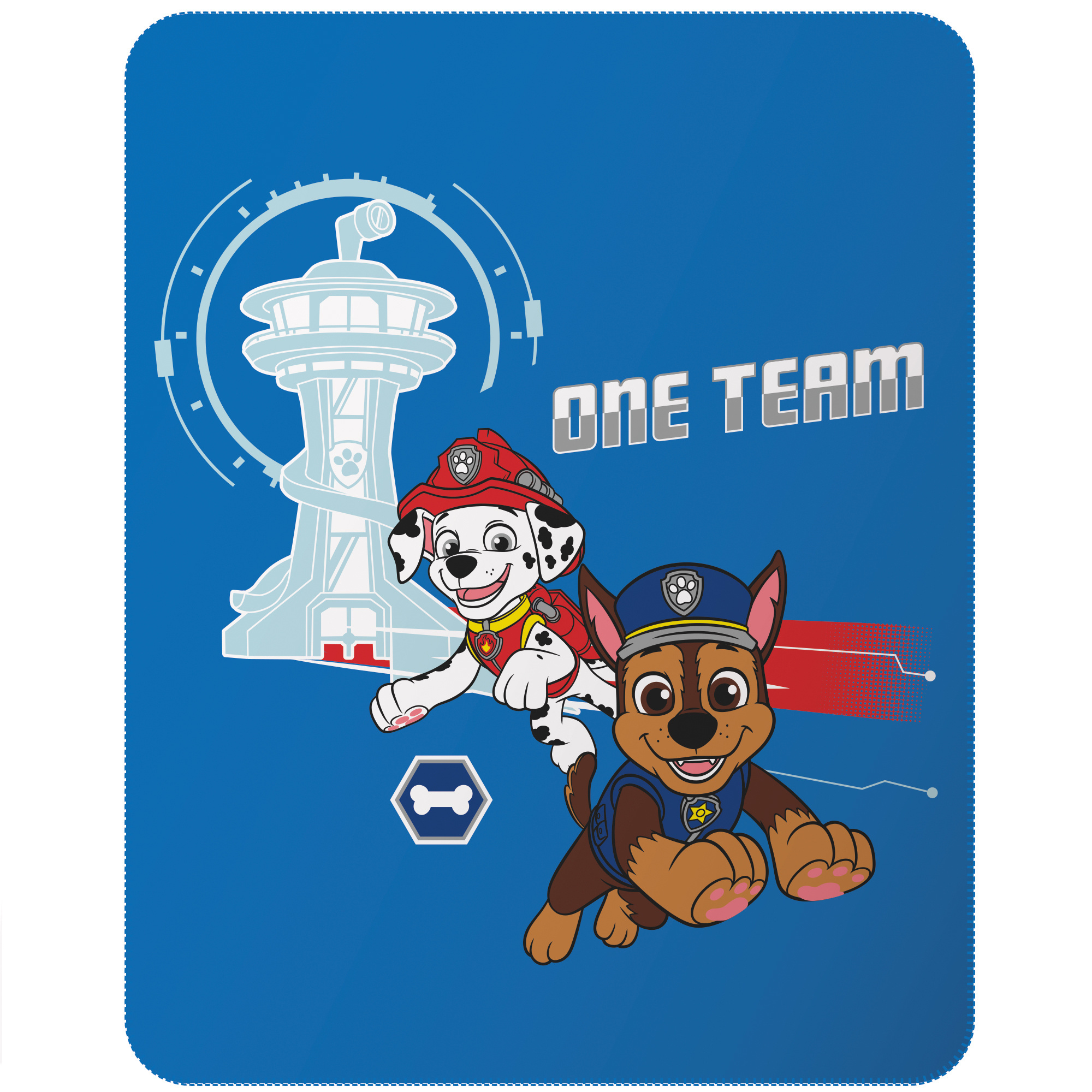 Paw Patrol Fleece deken One Team - 110 x 140 cm - Polyester