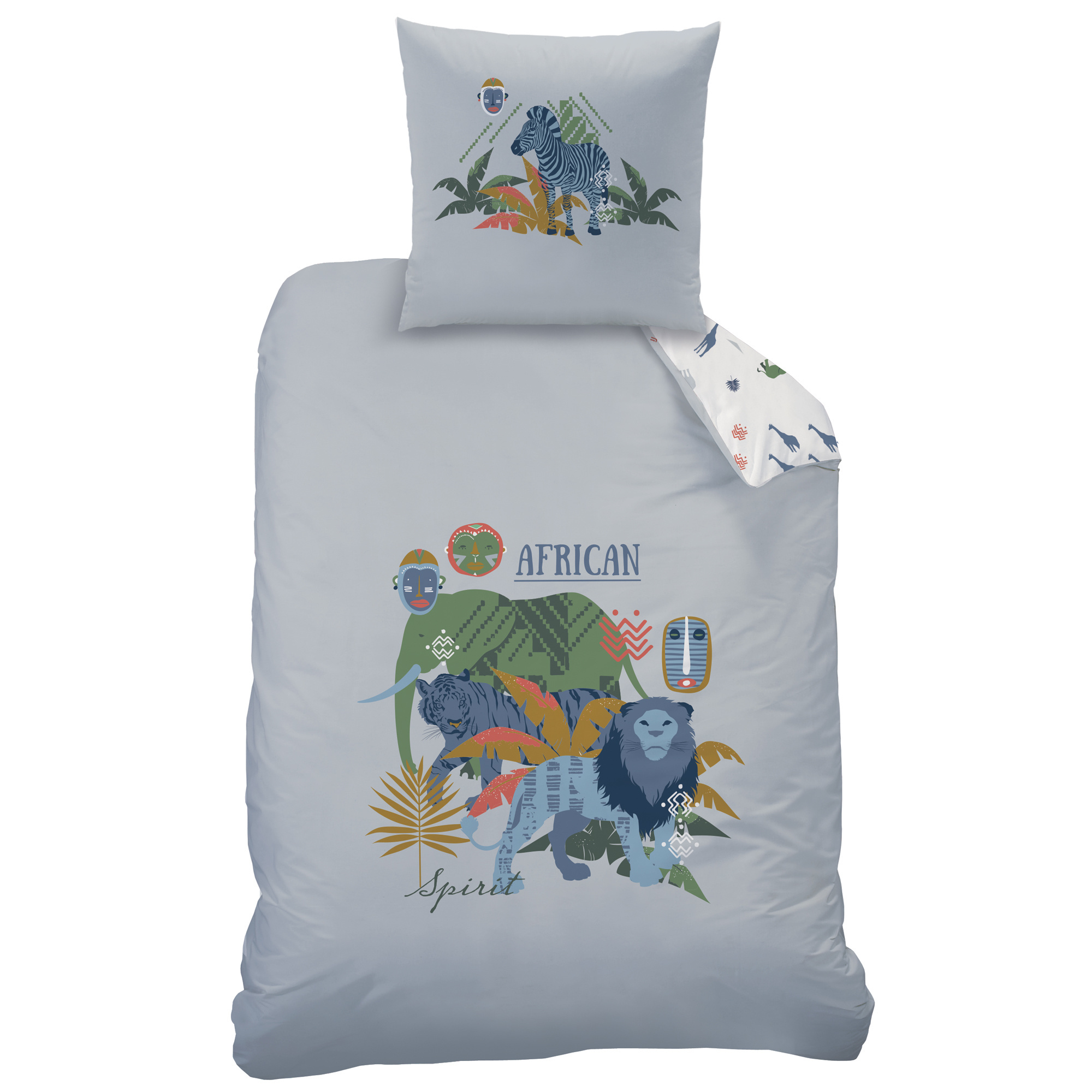 Matt & Rose Duvet cover African Spirit - Single - 140 x 200 cm - Cotton