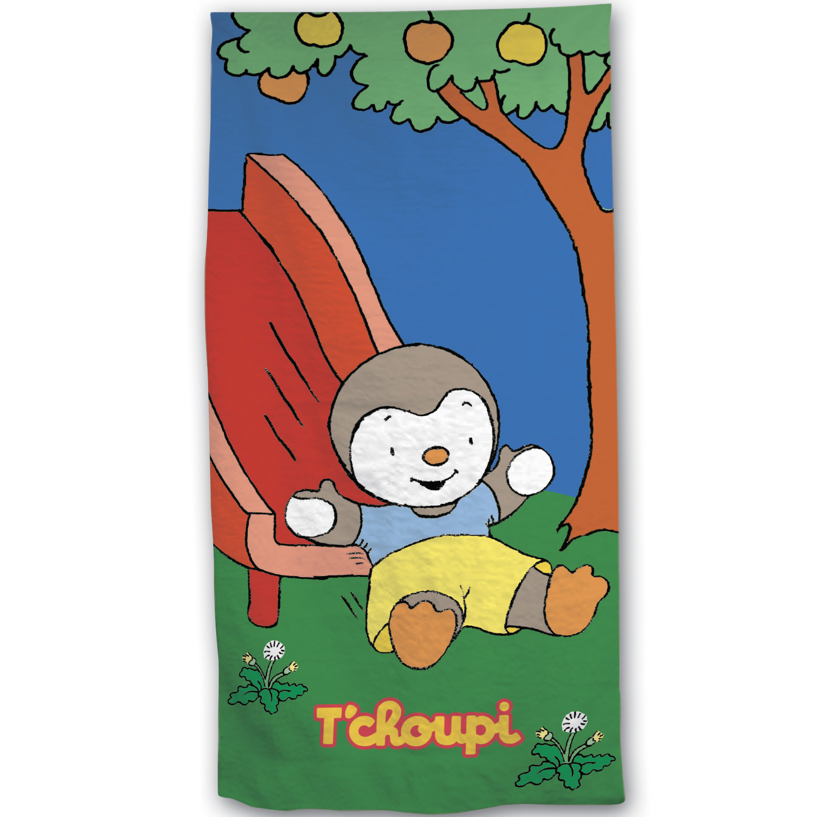 Tchoupi Beach towel Slide - 70 x 140 cm - Cotton